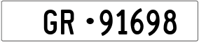 Trailer License Plate